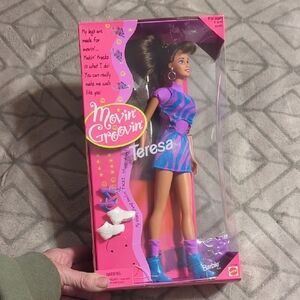 vintage 1997 Mattel Barbie Movin' Groovin' Teresa doll (#17716) original box